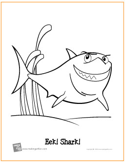 Shark Coloring Sheets on Eek Shark Coloring Page Preview And Print Preview And Print This Free