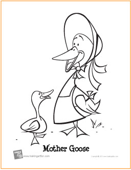 goose coloring page