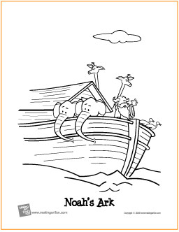 Noah Coloring Pages on Noah S Ark   Free Printable Coloring Page
