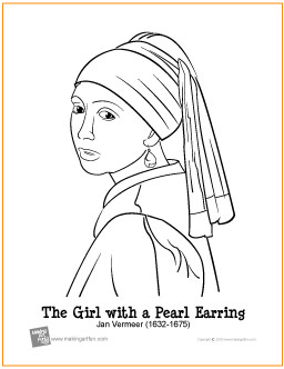 earring coloring pages