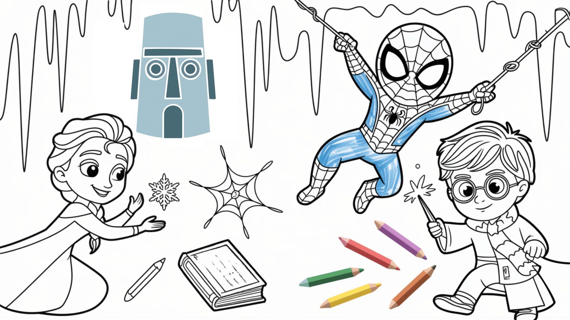 46 free printable character colouring pages with printable