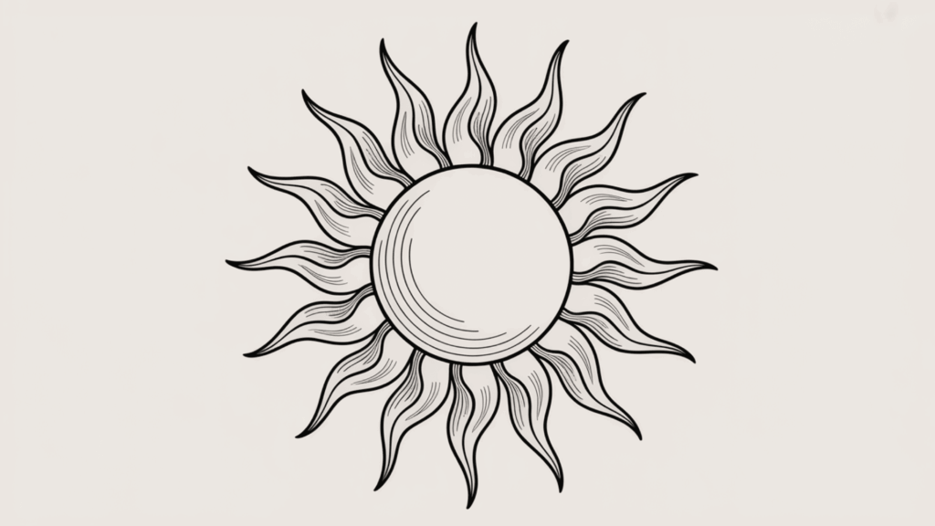 Classic Cartoon Sun