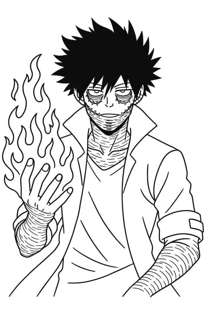 Dabi Using Blue Flames
