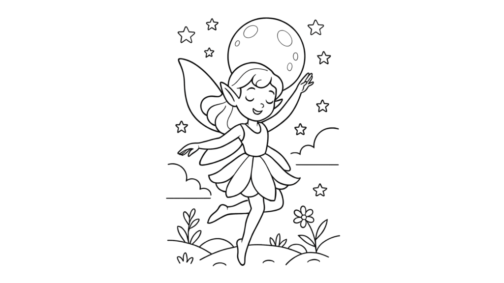 Fairy Dancing in the Moonlight