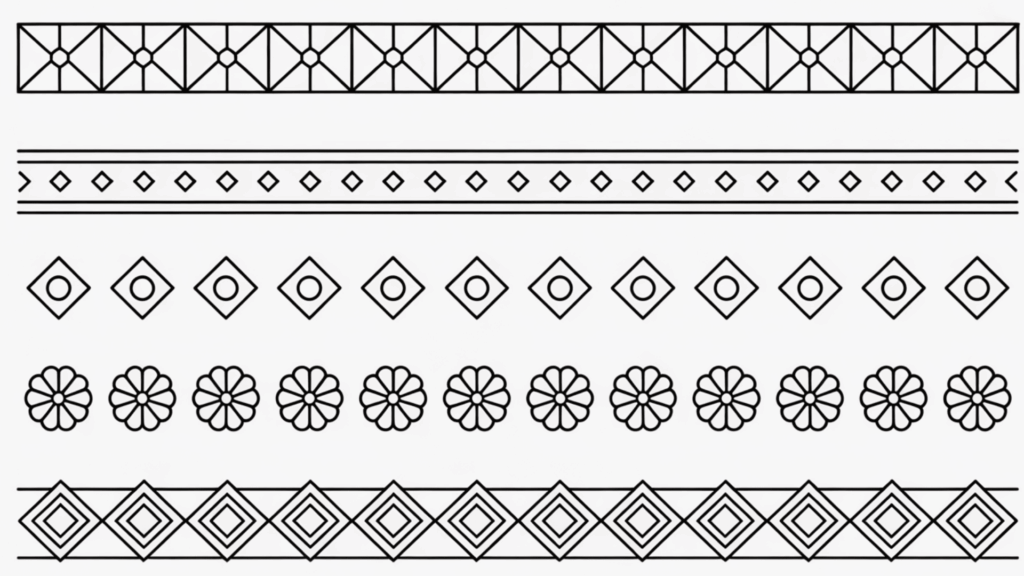 Geometric Borders