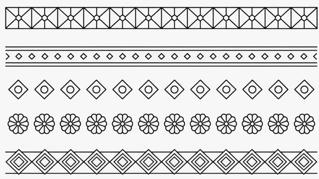 Geometric Borders