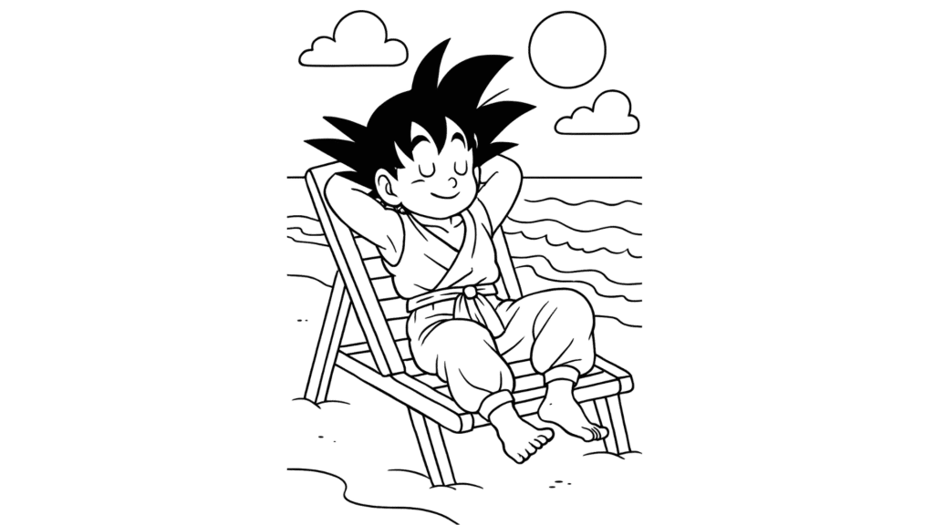 Goku at the Beach