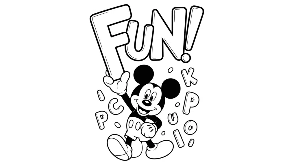 Mickey’s Alphabet Activity