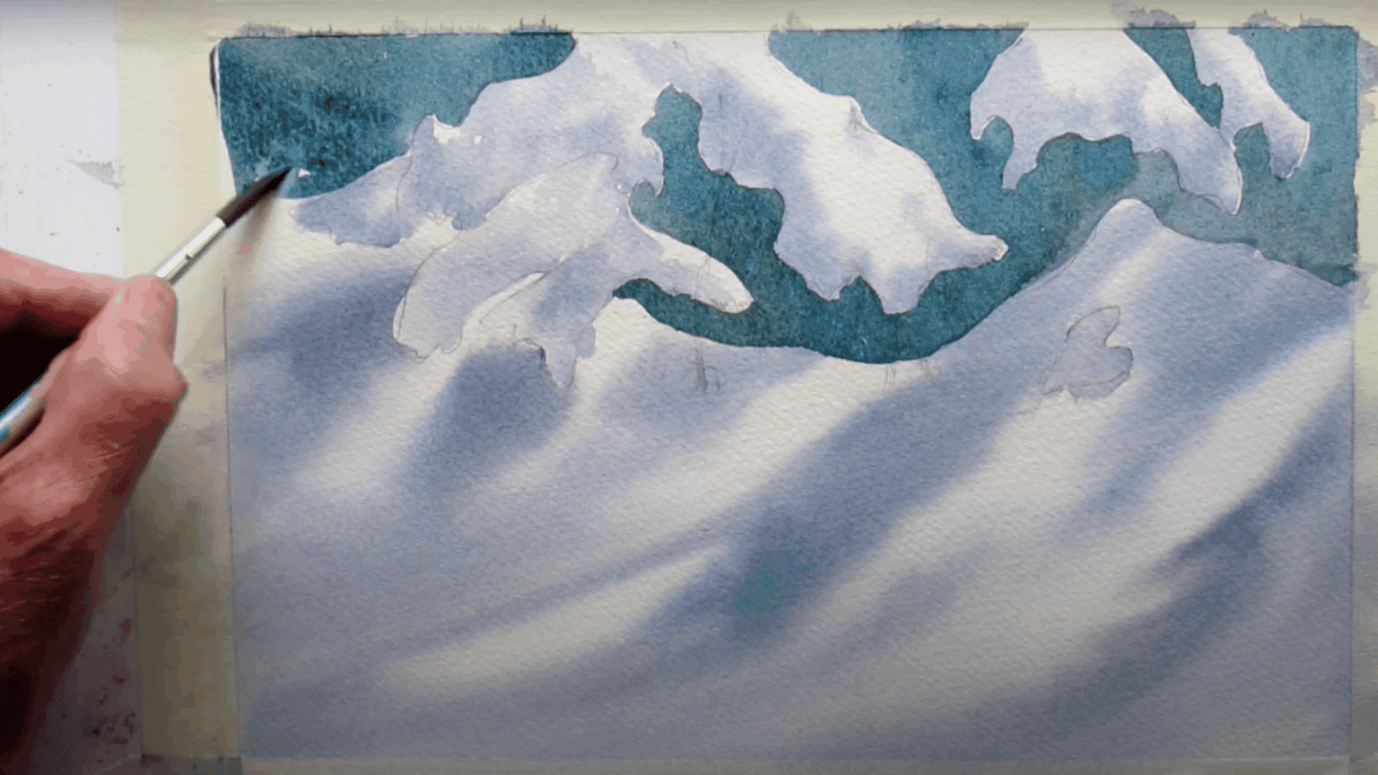 A Beginner’s Winter Tutorial on How to Paint Snow - Making Art Fun