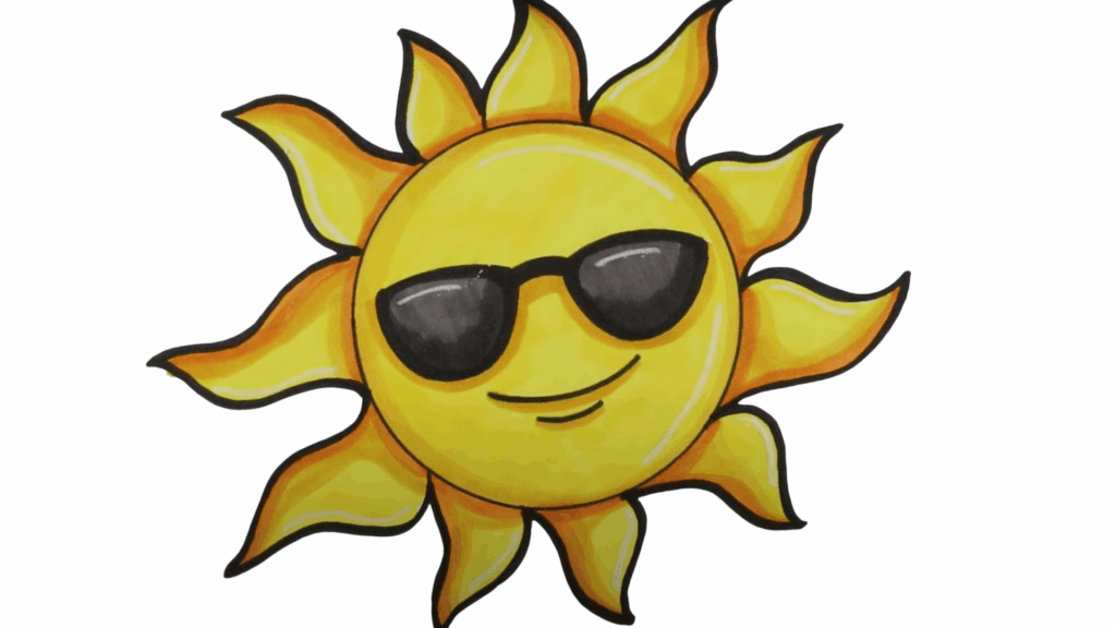 Color the sun