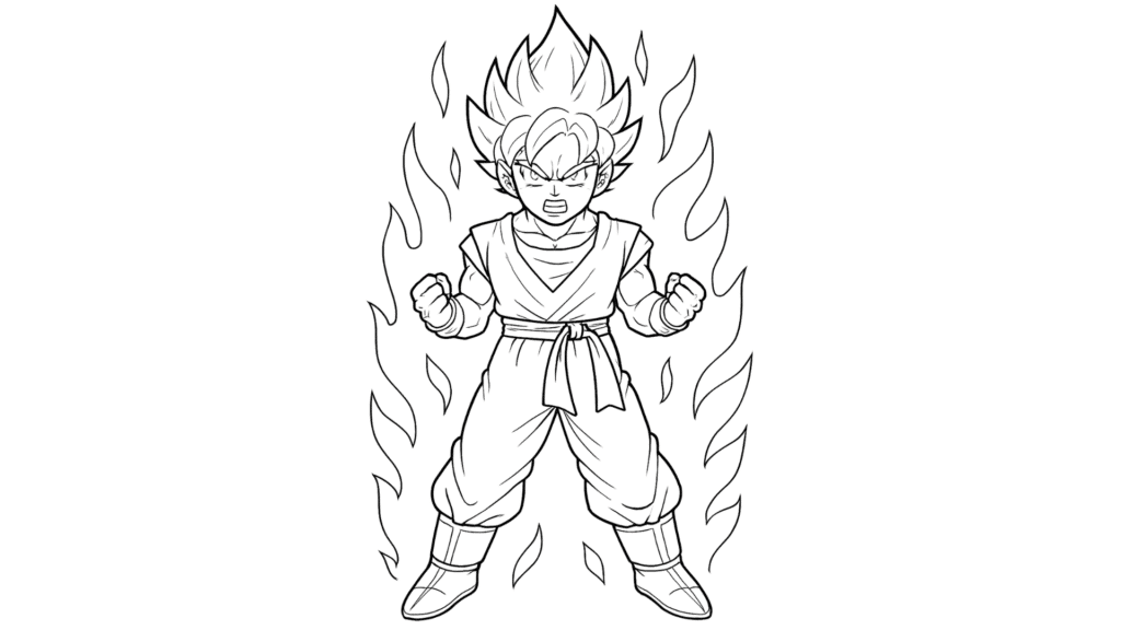 Super Saiyan Goku Power-Up