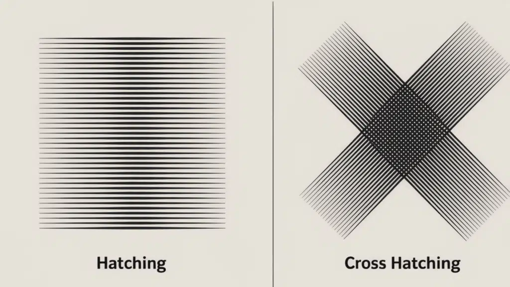 Understand -Hatching -vs- Cross- Hatching