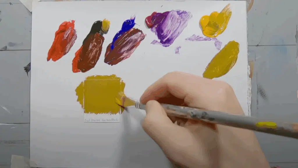 Use Orange and Black for Lighter Browns