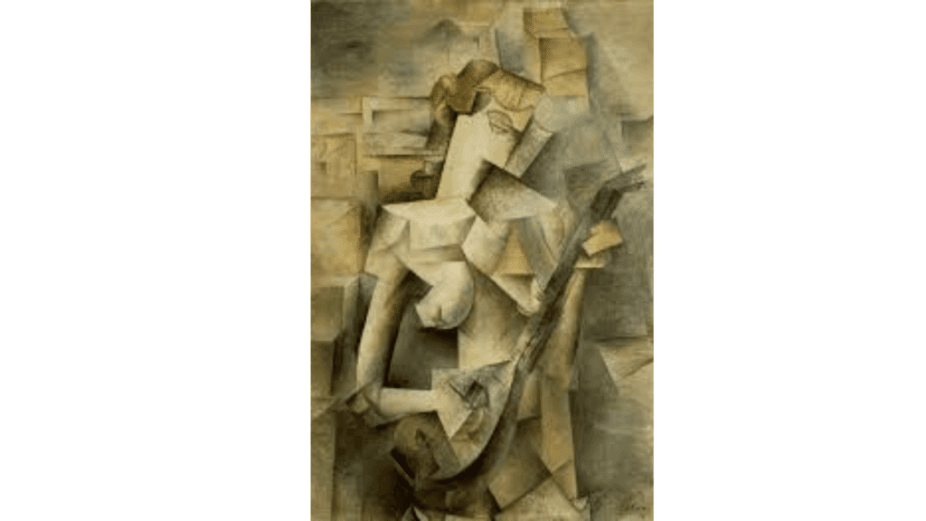 analytic cubism paintings girl with a mandolin