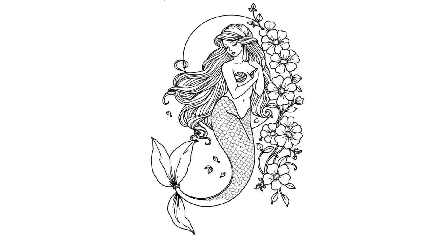 Art Nouveau Mermaid Design
