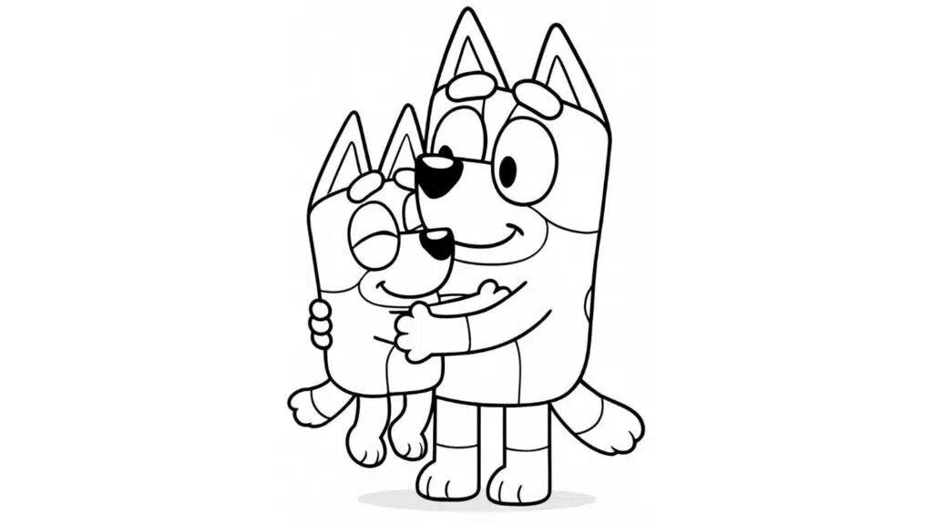 Bluey Hugging Bandit