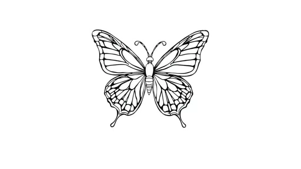 Butterfly Stained Glass Style