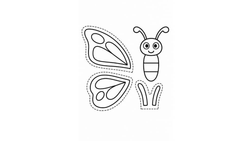 Butterfly Symmetry Coloring Wings