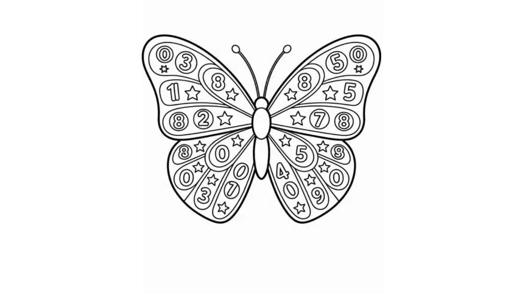 Butterfly with Numbers