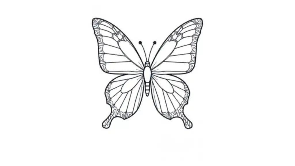 Butterfly with Stripes on Wings
