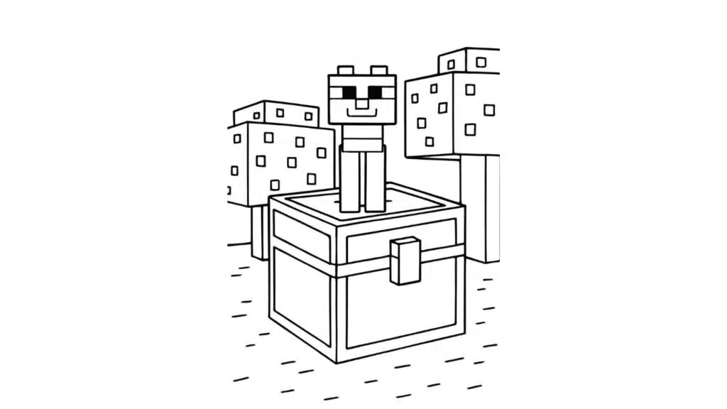 Cat Sitting on a Chest