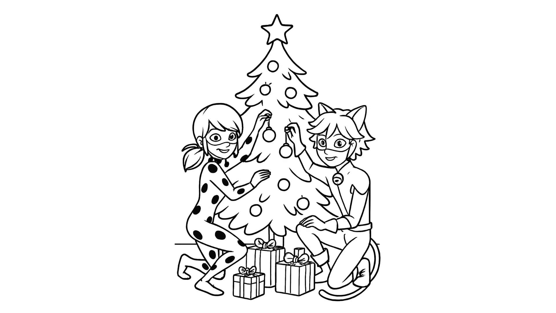 Christmas Celebration with Ladybug and Cat Noir