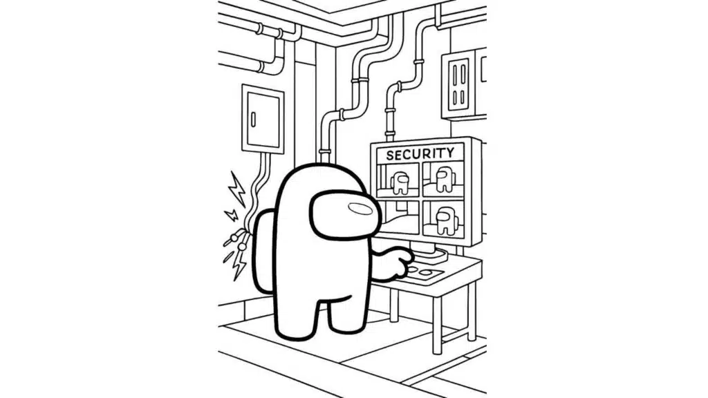 Crewmate Looking at Security Cameras