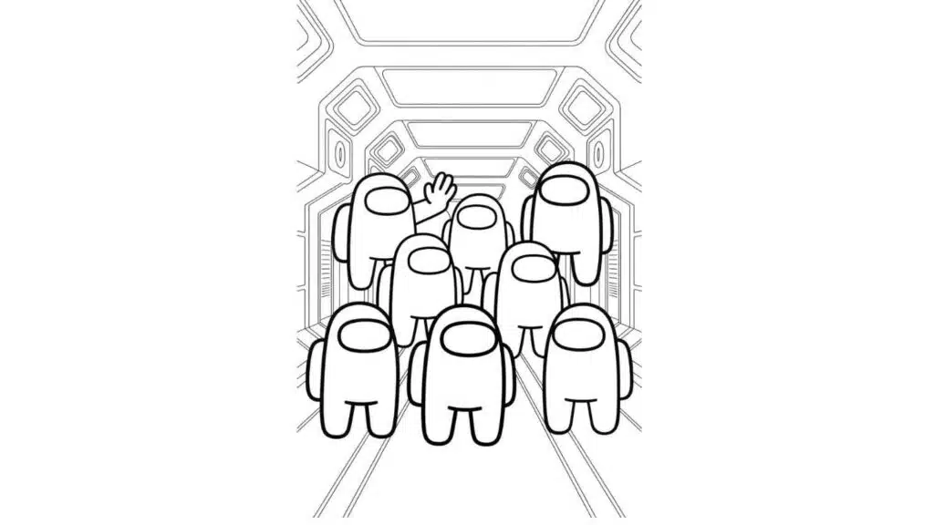 Crewmates Standing Side by Side