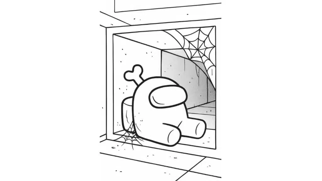 Dead Crewmate with Bone Sticking Out