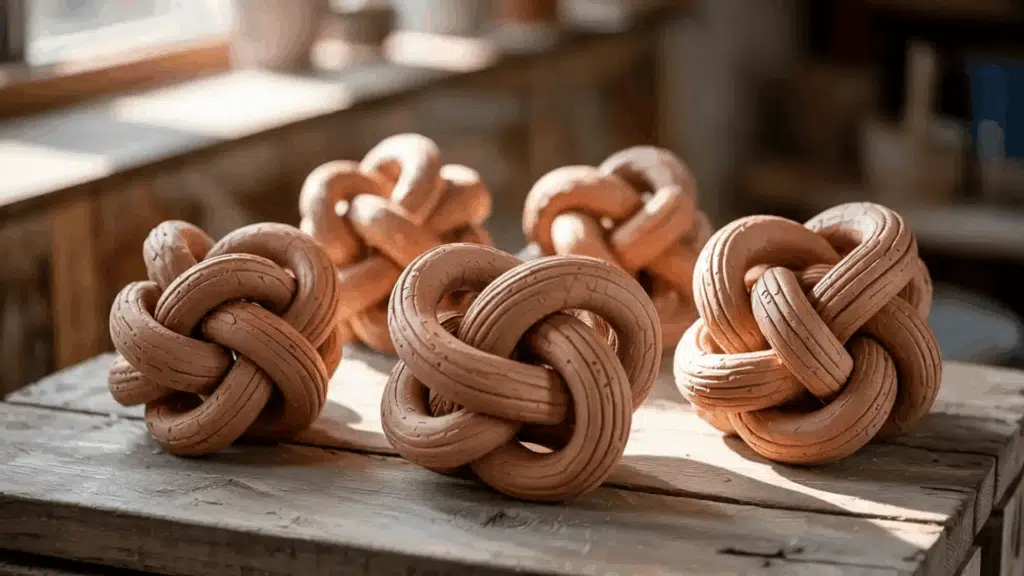 decorative clay knots