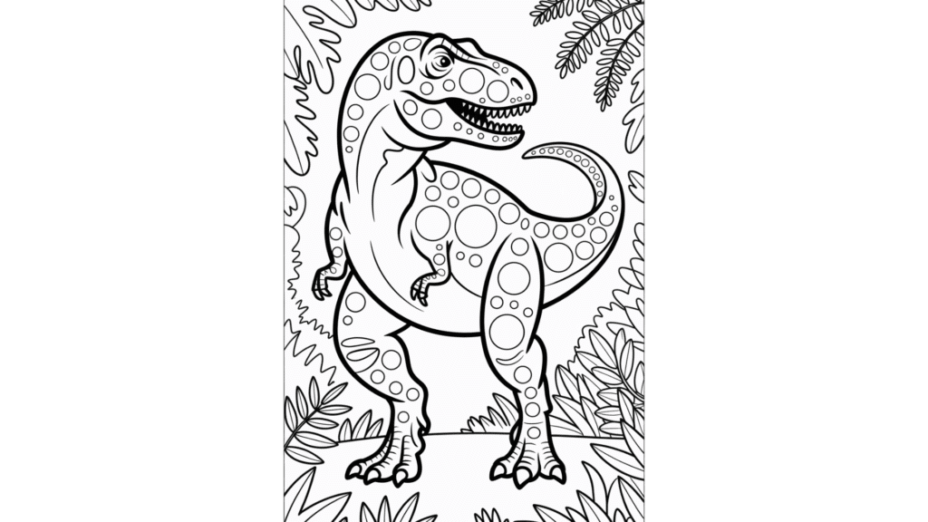 Dinosaur Dot Art