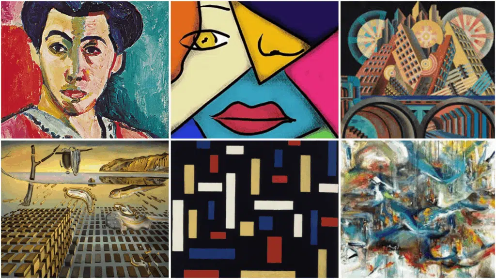 early to mid 20th century painting styles