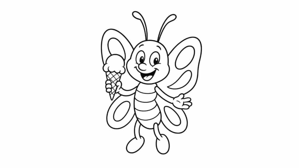 Butterfly and Ice Cream