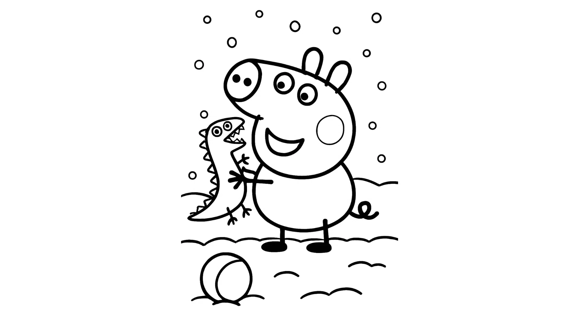 george pig and his dinosaur