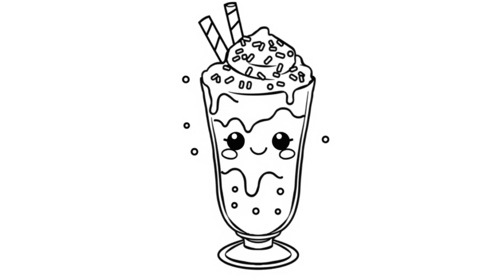 Chocolate Frappe with Sprinkles