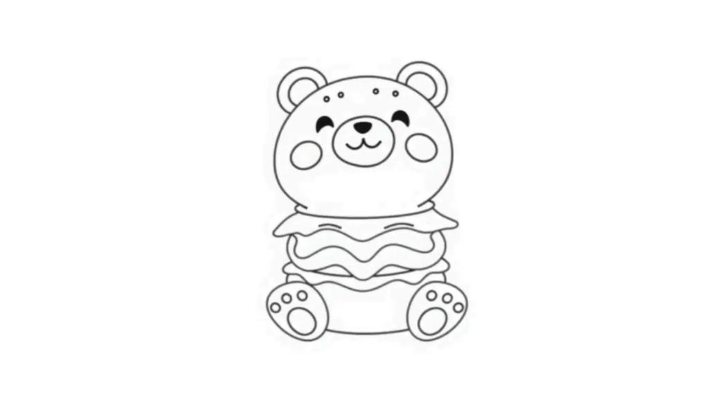 Kawaii Burger Bear