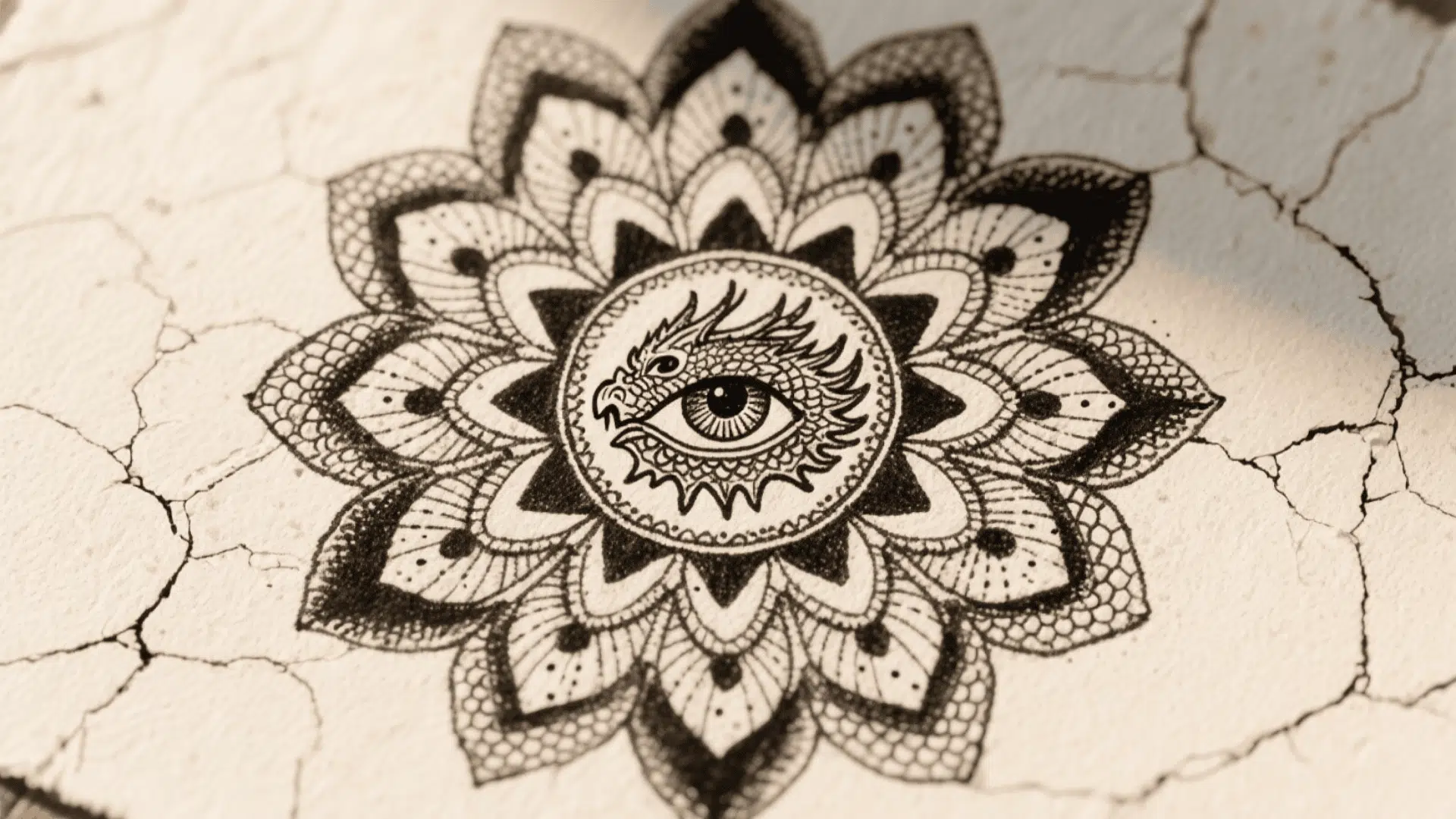 Dragon Eye Mandala Art