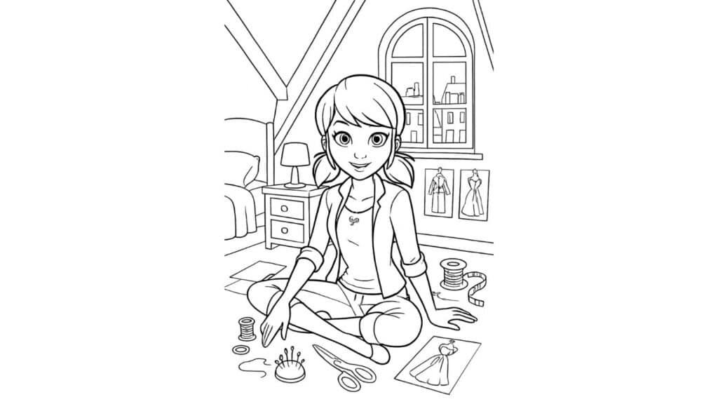 Marinette in Her Bedroom
