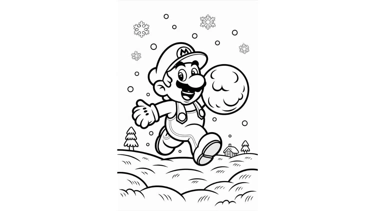 Mario in Winter Wonderland
