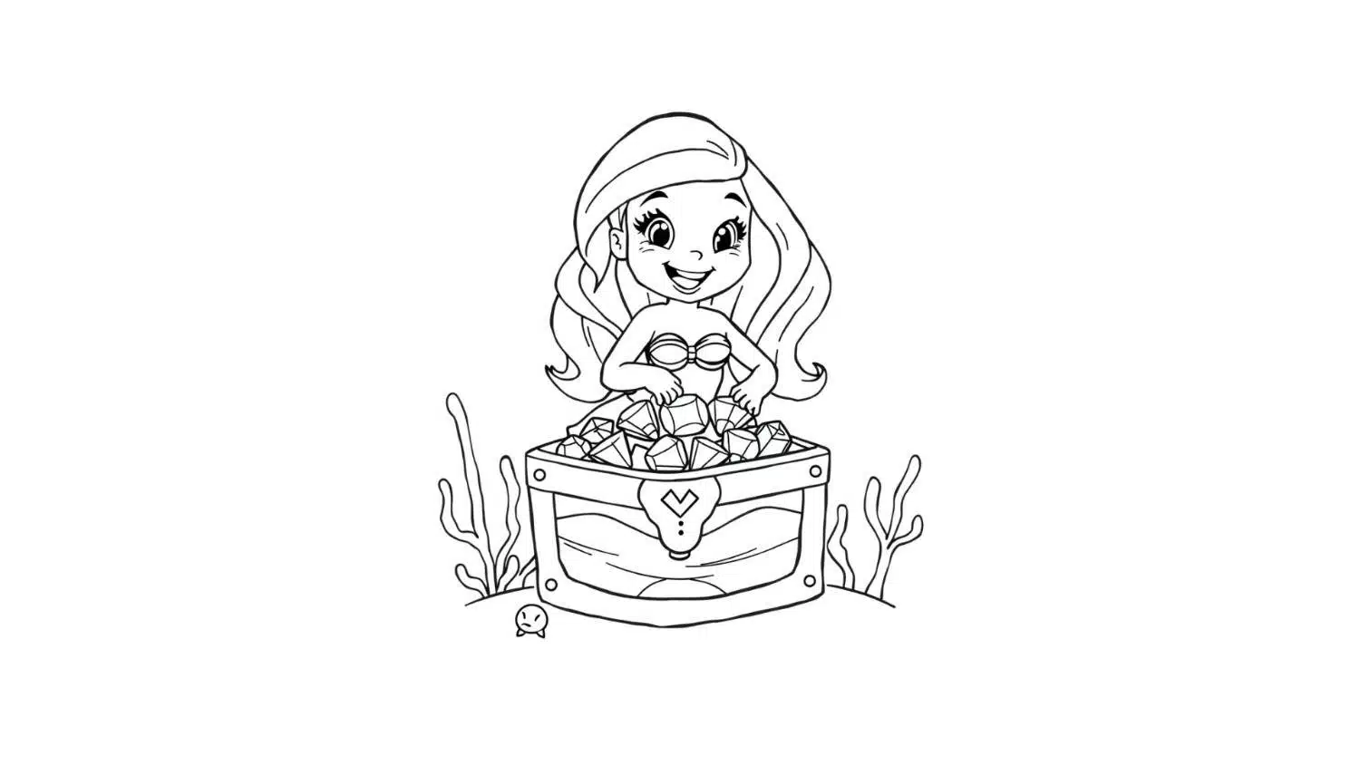 Mermaid and a Treasure Chest