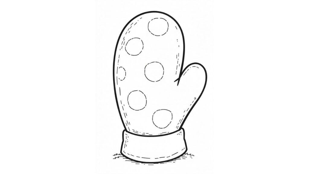 Mitten Dot Art