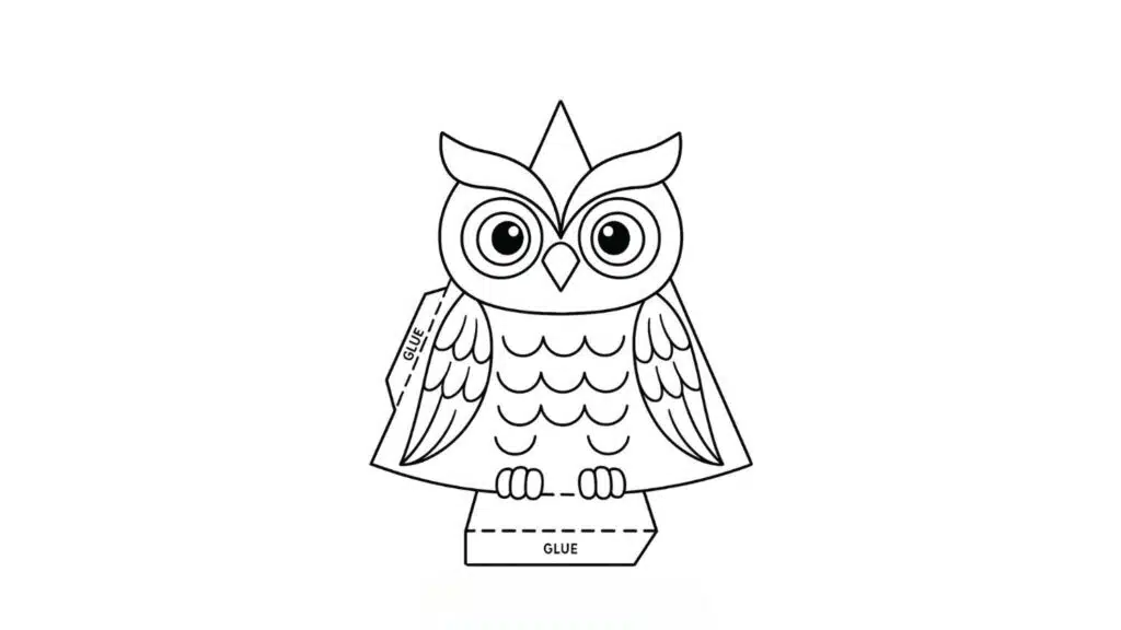 Owl 3D Cone Figure