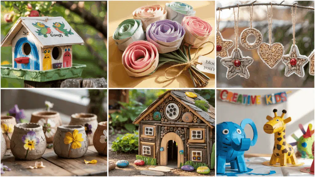 recycled and upcycled art projects