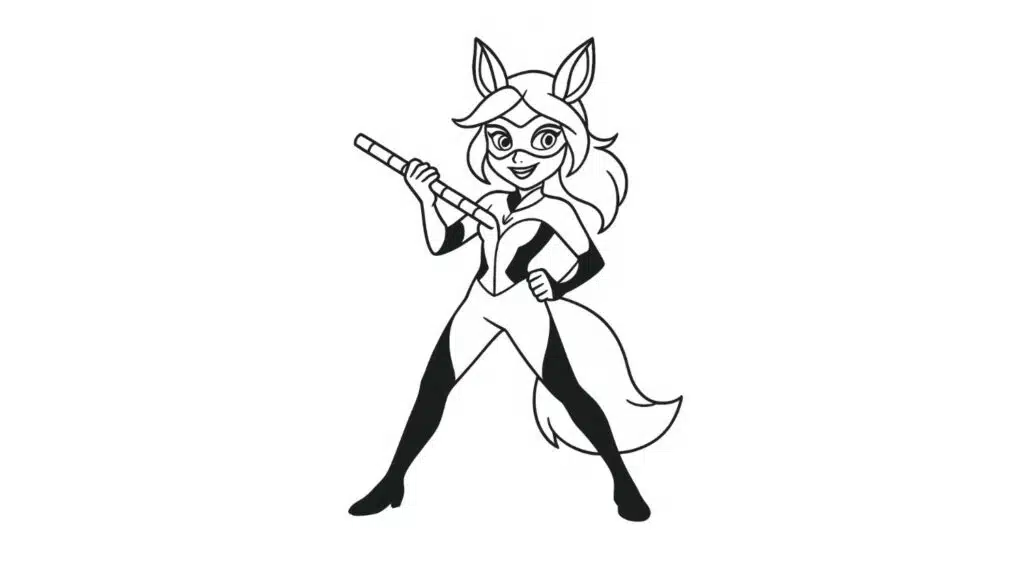 Rena Rouge with Her Flute