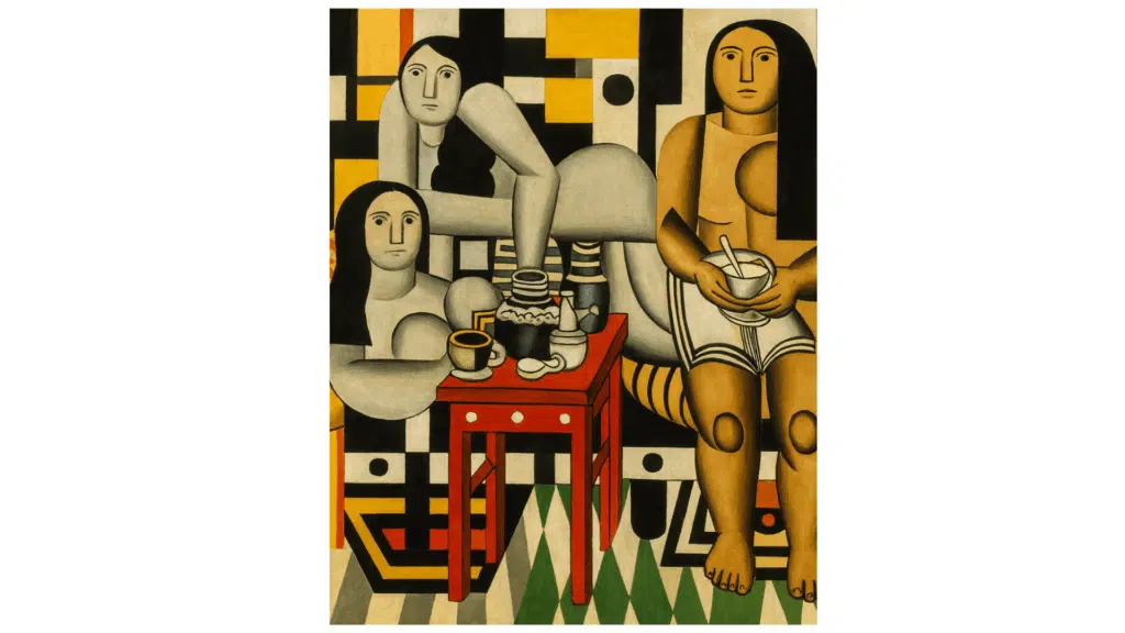 synthetic cubism paintings three women