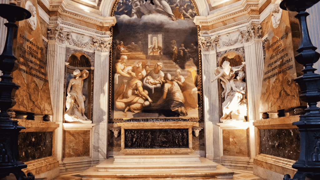 chigi chapel santa maria del popolo rome image