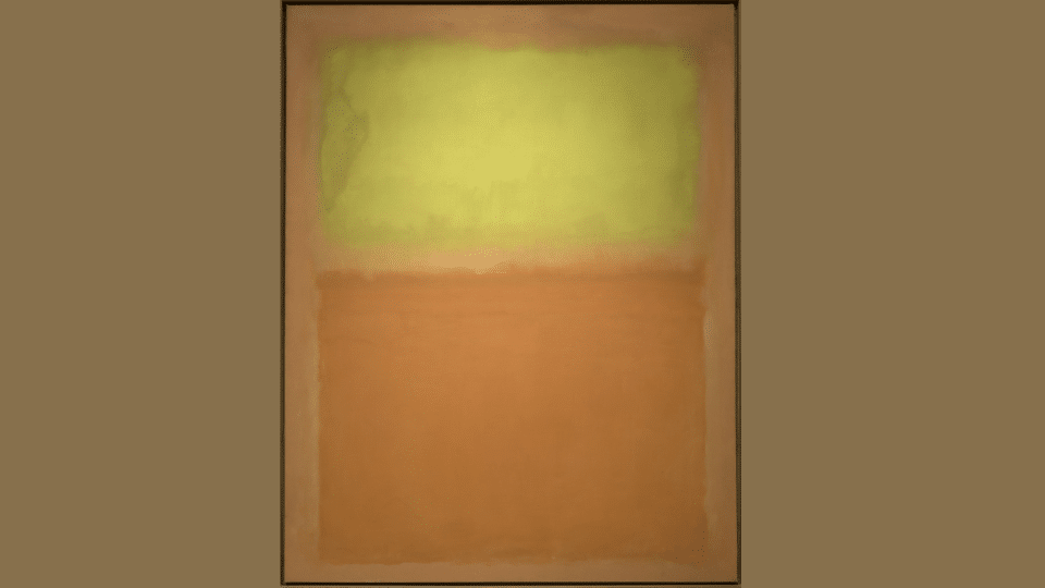 color field painting mark rothko orange and yellow 1956