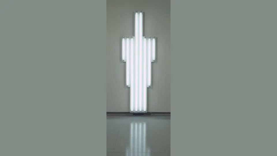 dan flavin – monument for v tatlin 1969