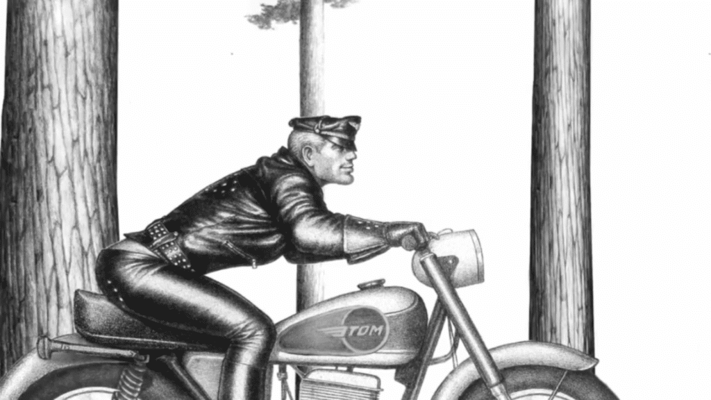 leather motor cycle tom of finland