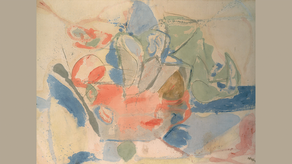 lyrical abstraction helen frankenthaler mountains and sea 1952